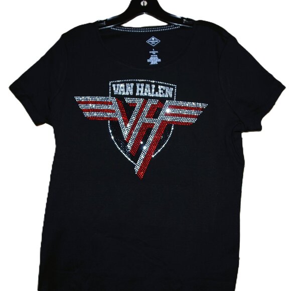 Van Halen rhinestone short sleeved RN shirt XS S M L XL XXL 1X 2X,3X… - Picture 3 of 7